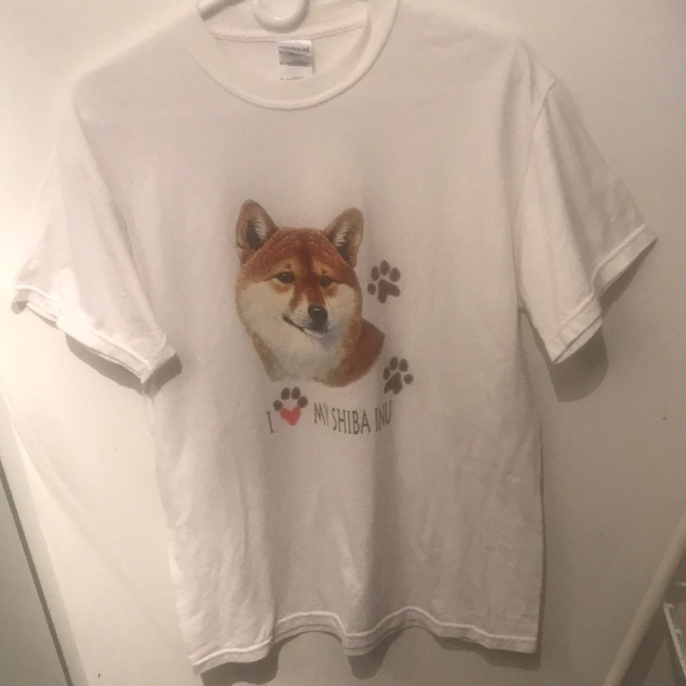 I Love My Shiba Inu ❤️ Brand New Tshirt SZ Medium